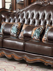 Divano Combinato a Tre Posti in Vera Pelle Americana Stile Retrò di Alta Gamma Zhidian Forest 1 2 3 - Product Image 3