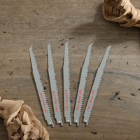 Lame de scie alternative professionnelle en acier au chrome-vanadium pour la taille des arbres, 225 mm, 5 TPI, pour outil de coupe d'arbres (type Sawzall)
