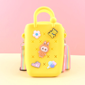 Bolsos y Carteras de Silicona para Niñas, Verano 2025, Estilo DIY, Impermeables, Pequeños y Lindos, Bolso Bandolera de Playa para Niños - Product Image 3