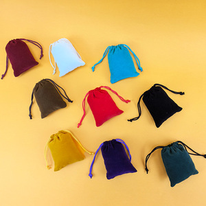 Bolsa de Regalo para Joyería, Bolsa de Almacenamiento para Aretes con Cordón de Terciopelo, Ecológica, Moderna, con Logotipo Personalizado al por Mayor - Product Image 1