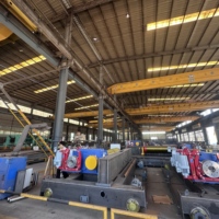 Pont roulant semi-portique électrique Wanlong 10T, force de levage 9M, hauteur de levage 12M, avec moteur et boîte de vitesses