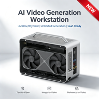 Estación de Trabajo de Generación de Video con IA, Mini PC con GPU, Despliegue Local, Solución de Sitio Web SaaS con Modelo de IA Preinstalado, de Imagen a Video