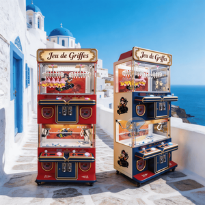 Mini-machine à grue pour 4 joueurs avec accepteur <span class=keywords><strong>de</strong></span> pièces et lecteur <span class=keywords><strong>de</strong></span> <span class=keywords><strong>cartes</strong></span>, jeu d'arcade personnalisé, son réaliste, lumières clignotantes, version anglaise - Product Image 4