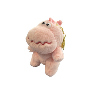 Porte-clés en peluche géant <span class=keywords><strong>de</strong></span> 4 pouces, panda, cochon, renard, dessin animé créatif, jouet unique, accessoires cadeaux - Product Image 1