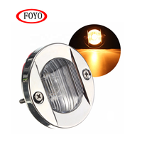 Foyo — lampe LED circulaire en acier inoxydable, éclairage de marque de qualité supérieure, luminaire de Navigation blanc Cool pour bateau et Kayak