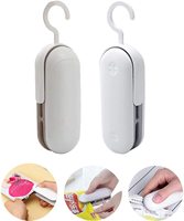 Petite machine portative rechargeable à sceller et à couper le sac de croustilles de pommes de terre scellant le cou pour sac alimentaire en plastique