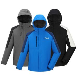 Custom <b>Men</b> Casual Water Repellent Polyester Nylon Printing Hiking Windbreaker Outdoor Waterproof Softshell <b>Rain</b> <b>Jacket</b> - Product Image 1