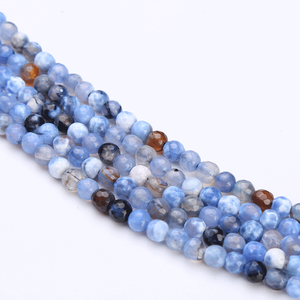 Pierres précieuses naturelles à taille brillante pour la fabrication de bijoux, perles d'agate et de cornaline de 8 mm et 3 mm de hauteur - Product Image 2