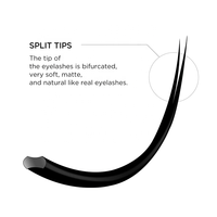 Vente en gros Extensions de cils plats J B C D Curl Soft New Ellipse Forme plate Extensions de cils de volume