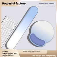 Tapis de souris en mousse à mémoire de forme, vente directe fabricant, vente en gros, tapis de clavier gaming dégradé, support de main et de poignet