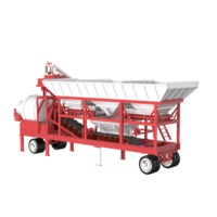 Petite usine portative mobile de mélangeur concret de tambour pour des projets de construction équipement concret Offre Spéciale de centrale de mélange