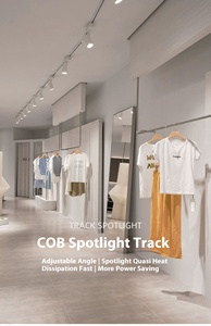 Projecteur Cob de style moderne pour magasin de vêtements Projecteurs à <span class=keywords><strong>rail</strong></span> <span class=keywords><strong>LED</strong></span> ouverts pour la maison Corps de <span class=keywords><strong>lampe</strong></span> en aluminium - Product Image 6