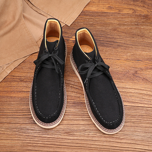 Botas de Hombre de Alta Calidad al por Mayor, Botas de Plataforma de Moda para Hombre, Botas de Cuero Genuino para Hombre, Botas de Gamuza para Hombre - Product Image 6