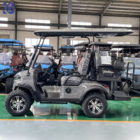 Voiturette de golf à essence CAMP 4 places, buggy de golf de luxe, voiturette de golf à essence économique pour les terrains de golf, les stations balnéaires et les hôtels