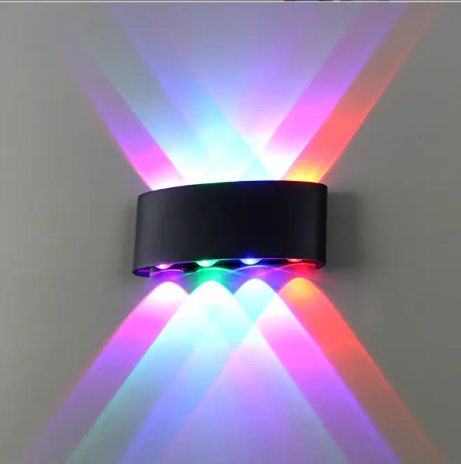 Lampe murale extérieure Rgb, 8W, haut et bas