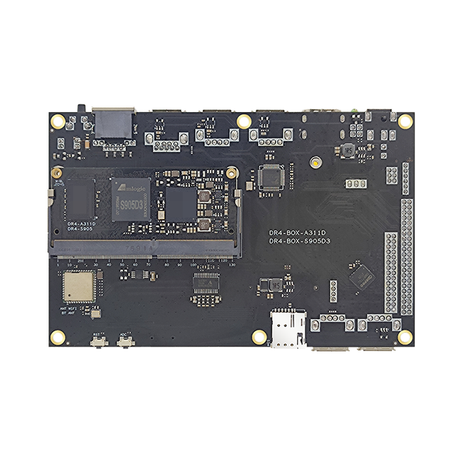 AMLOGIC S905D3 Development Board 1.2T NPU with Rongpin DR4-BOX-S905 PCB & PCBA 2/4GB RAM 16/32/64GB Storage