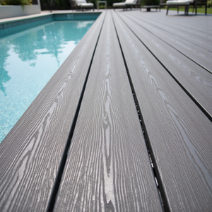 Kích thước ổn định nâng cấp thế hệ <span class=keywords><strong>WPC</strong></span> <span class=keywords><strong>decking</strong></span> gạch Composite PVC bọt <span class=keywords><strong>decking</strong></span> cho không gian ngoài trời - Product Image 2