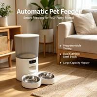 Distributeur automatique de nourriture pour animaux de compagnie sans fil 5L, distributeur intelligent de nourriture pour chiens et chats, minuterie programmable, bol d'alimentation, enregistrement vocal, contrôle par application