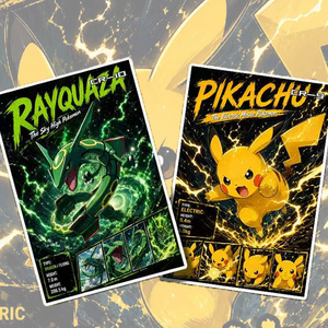 YQ Wholesale Premium Japanese Anime Pokemoned Cute Art Board Collectible TCG sealed Blind Fan Art Booster Box Board Games - Product Image 1