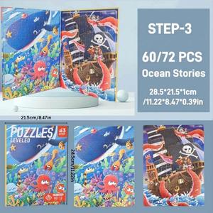 Meilleur livre de puzzle silencieux 2-en-1 grand format pour l'éducation précoce des tout-petits et les fournitures de homeschooling - Product Image 1