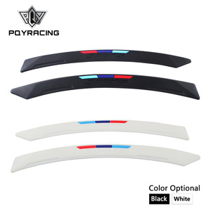 แผ่นกันฝนหน้าต่างรถยนต์ ยางกันลมด้านหน้า สีดำและสีขาว เทป 3M ติดตั้งง่าย รุ่น CFF03 - Product Image 5