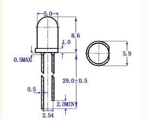 Vanfun công suất cao Vòng IR <span class=keywords><strong>LED</strong></span> Diode thâm quyến-Made hồng ngoại ánh sáng phát ra thiết bị với 5V Max. Reverse điện áp - Product Image 6
