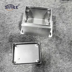 SMILETECH OEM Custom Outdoor Stainless Steel Power Boxes Panel Boards Electrical Junction Metal Box For Power Supply