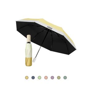 Custom Logo Portable 3 Fold Automatic <b>Windproof</b> Waterproof Uv <b>Umbrella</b> for Kids Adults - Product Image 1