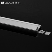 Canal LED encastré sans cadre pour éclairage linéaire architectural et périmétrique commercial