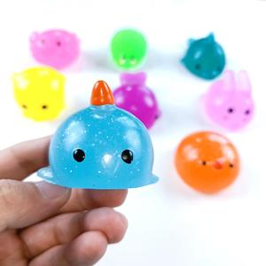 Most Popular TPR Gold Powder Marine Animal Pinch Pressure Release Promotional Gift Decompression <b>Squeeze</b> Squishy Toys for Kids - Product Image 5