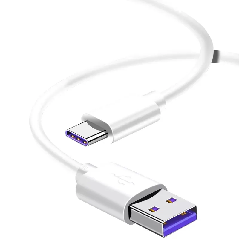 5A Weiße Farbe Typ C Schnell ladekabel USB-Datenleitung USB 2.0 USB 3.0-Kabel