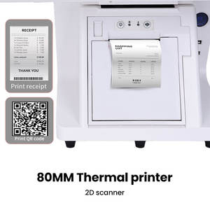 Système de point de vente à double écran 15,6 pouces, écran tactile double, moniteur capacitif tactile bon marché, terminal de caisse enregistreuse de bureau - Product Image 2