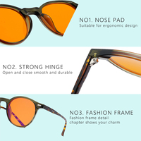 Lunettes anti-lumière bleue 2026 pour adultes unisexes, verres rouges et oranges unis, pour la lecture, le jeu et le sommeil, bloqueur de lumière bleue OEM