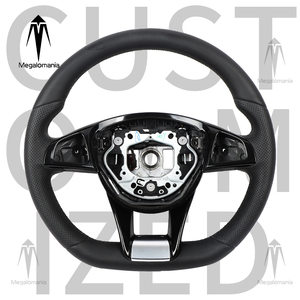 Volant de style ancien pour Benz C200 C63 C300 808 W204 W205 SLK GLK GLC <span class=keywords><strong>GLE</strong></span> A45, peut être amélioré en volant entièrement en cuir - Product Image 1