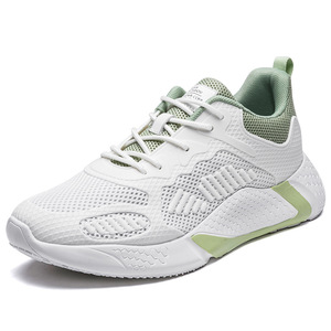Chaussures décontractées légères pour hommes les plus populaires, chaussures de sport respirantes en tissu tissé pour hommes et femmes, fabricant de chaussures de course - Product Image 2