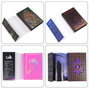 Quality Hot Stamping Gold Edge Embossing Cover Ribbon <b>Bookmark</b> Round Spine Hardcover Novel Book Printing Service - Product Image 5