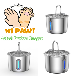 कारखाने स्टेनलेस स्टील बिल्ली पानी फव्वारे स्वचालित पालतू पानी डिस्पेंसर पानी डिस्पेंसर पानी स्तर खिड़की बिल्ली पानी की आपूर्ति - Product Image 2