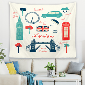 <span class=keywords><strong>Tapisserie</strong></span> décorative de mur de style britannique de Londres à la maison décorative <span class=keywords><strong>vintage</strong></span> - Product Image 2