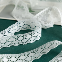 Ruban de dentelle française blanche extensible, motifs variés, crochet, couture, beige, floral, frais, naturel, pour couture, bricolage, emballage cadeau