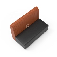Sofá de café de doble color, silla moderna para restaurante y Hotel, muebles de comedor de diseño interior contemporáneo suave
