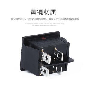 สวิตช์โยก Yuanyi KCD4 10P 240V 1A พร้อมไฟแสดงสถานะสีแดง สำหรับใช้กับเครื่องใช้ไฟฟ้า - Product Image 4