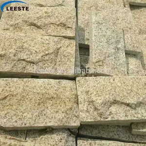Çin doğal düzensiz duvar kaplama sarı kayrak mermer doğal taş