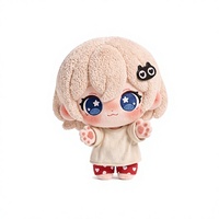 Poupée en peluche de coton personnalisée, motif chat en fourrure Star Eye Cream, tenue pyjama, objet de collection, vente en gros