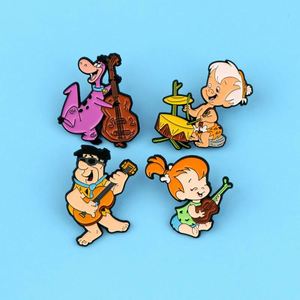 Obakenu Mini insigne personnalisé émail broche en métal fer artisanat goutte caoutchouc broche revers pour enfants dessin animé licence décoration - Product Image 4