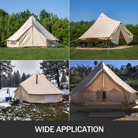 HOMFUL personnalisé Glamping tente mur yourte famille tente Camping extérieur coton toile cloche tente