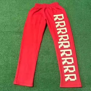 Fabricants OEM, vente en gros, pantalons droits évasés pour hommes 100% coton, streetwear, impression numérique, pantalons de jogging amples pour hommes - Product Image 2