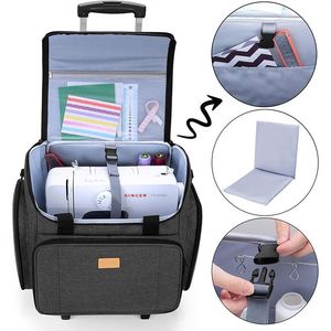 Free Sample Fashion Custom Multiple Storage Pockets Sewing Machine <b>Carrying</b> <b>Cases</b> Sewing Machine Bag - Product Image 2