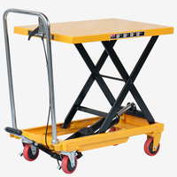 Table élévatrice manuelle à ciseaux JIALITE, plateforme de levage hydraulique, charge 150 kg, hauteur 720 mm, jambe monobloc, capacité d'extension 100 kg