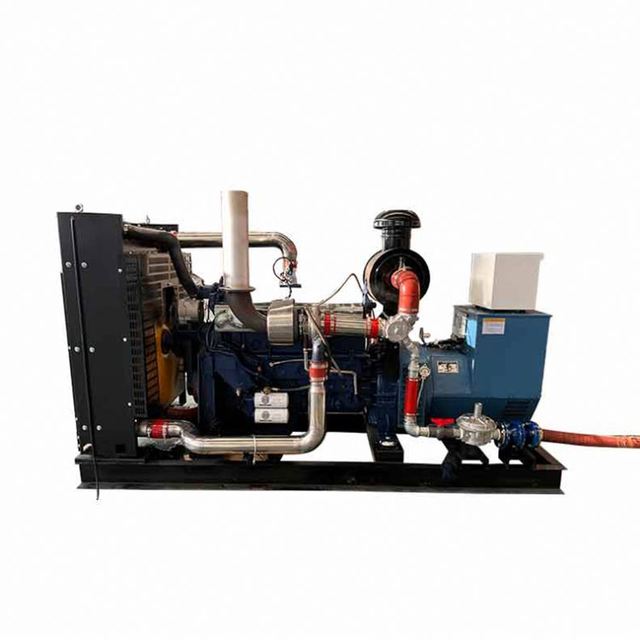 Mini Natural Gas Turbine Electric Dual Fuel System Generator 24V DC Electric Start Water Cooled CHP/Parallel Operation 100%