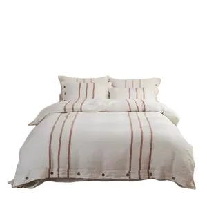 Bed linen four bedding set high-end luxury summer solid color bedding set